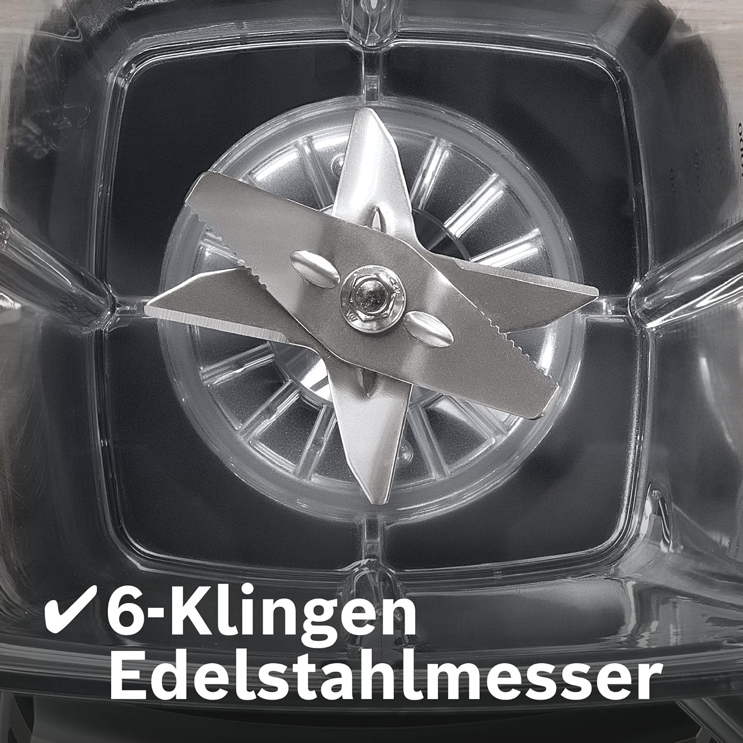 Bosch Standmixer VitaBoost MMBH6P6BDE, 6-Klingen-Edelstahlmesser, 2,5l Tritan-Mixbehälter, Stopfer, 6 Automatikprogramme, Rezeptbuch, BPA-frei, einfache Reinigung, 45,000 U/min, 1600 W, schwarz