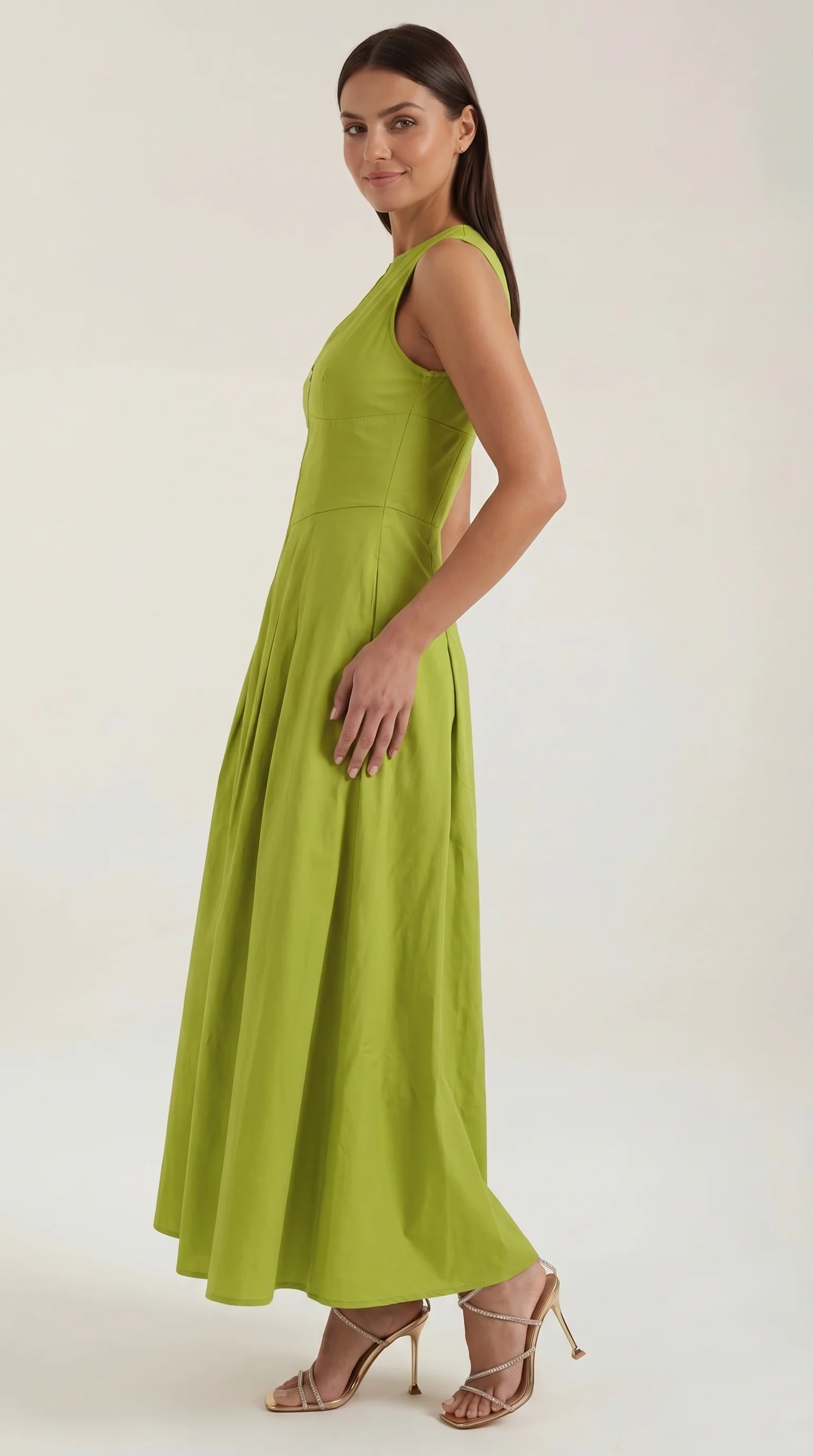 Midi-Kleid mit A-Linie