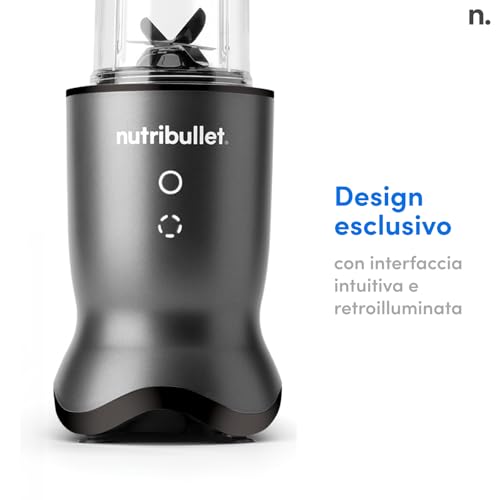 nutribullet Ultra, Frullatore Elettrico, Tritatutto, Frullatore Smoothie, Frullatore, Tritatutto, Multifunzione, Potenza 1000W, Bicchiere da 900ml, Grigio, NB1004DBG : Amazon.it: Casa e cucina