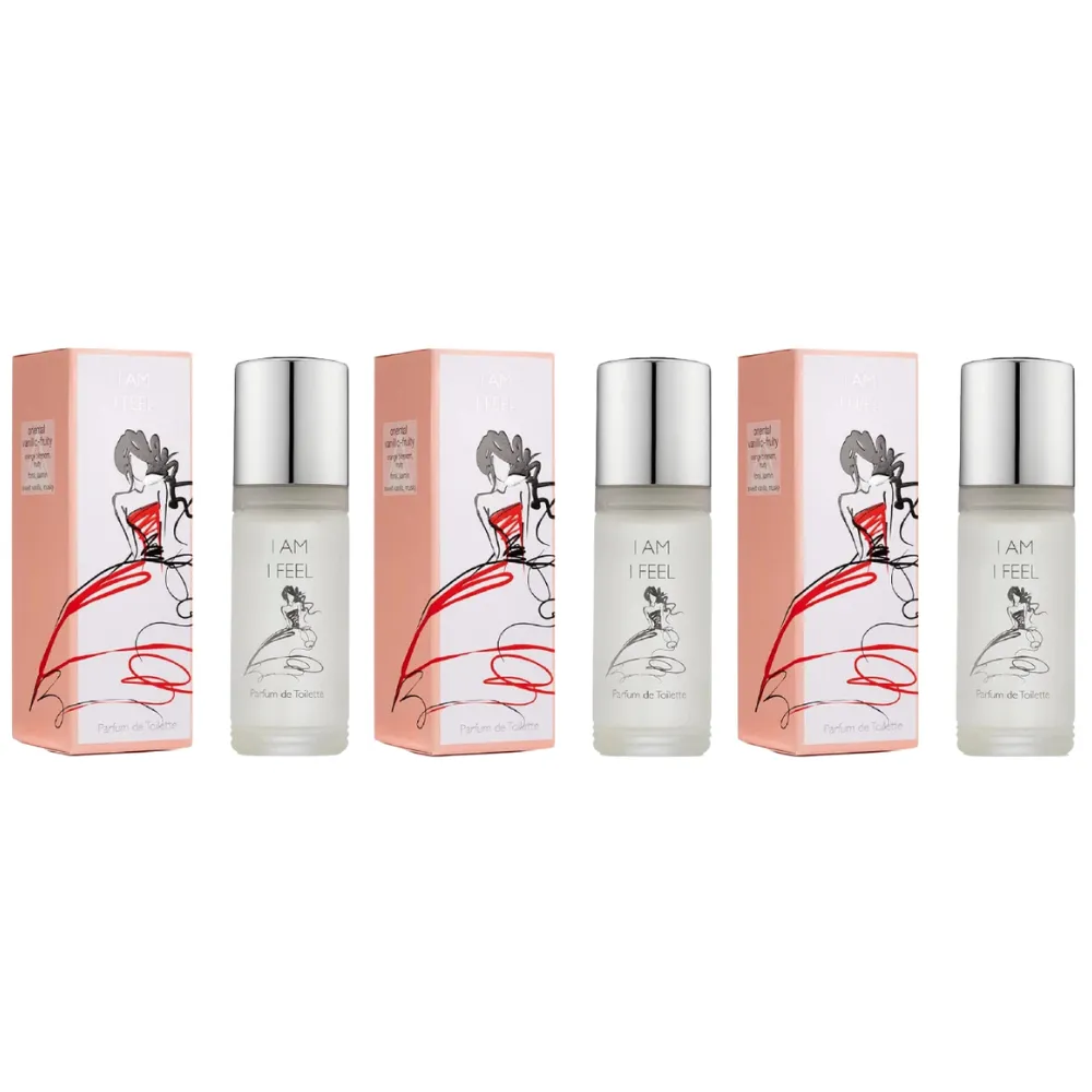 Milton Lloyd I Am I Feel Fragrance for Women 3 x 55ml Parfum De Toilette