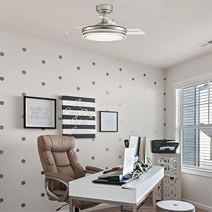 iluminacion techo con ventilador níquel