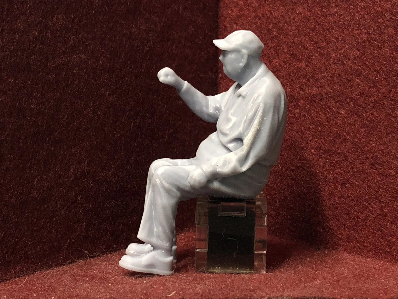 G-Scale seated driver figure - from 3D scan of a person - MD020 (also GN15)