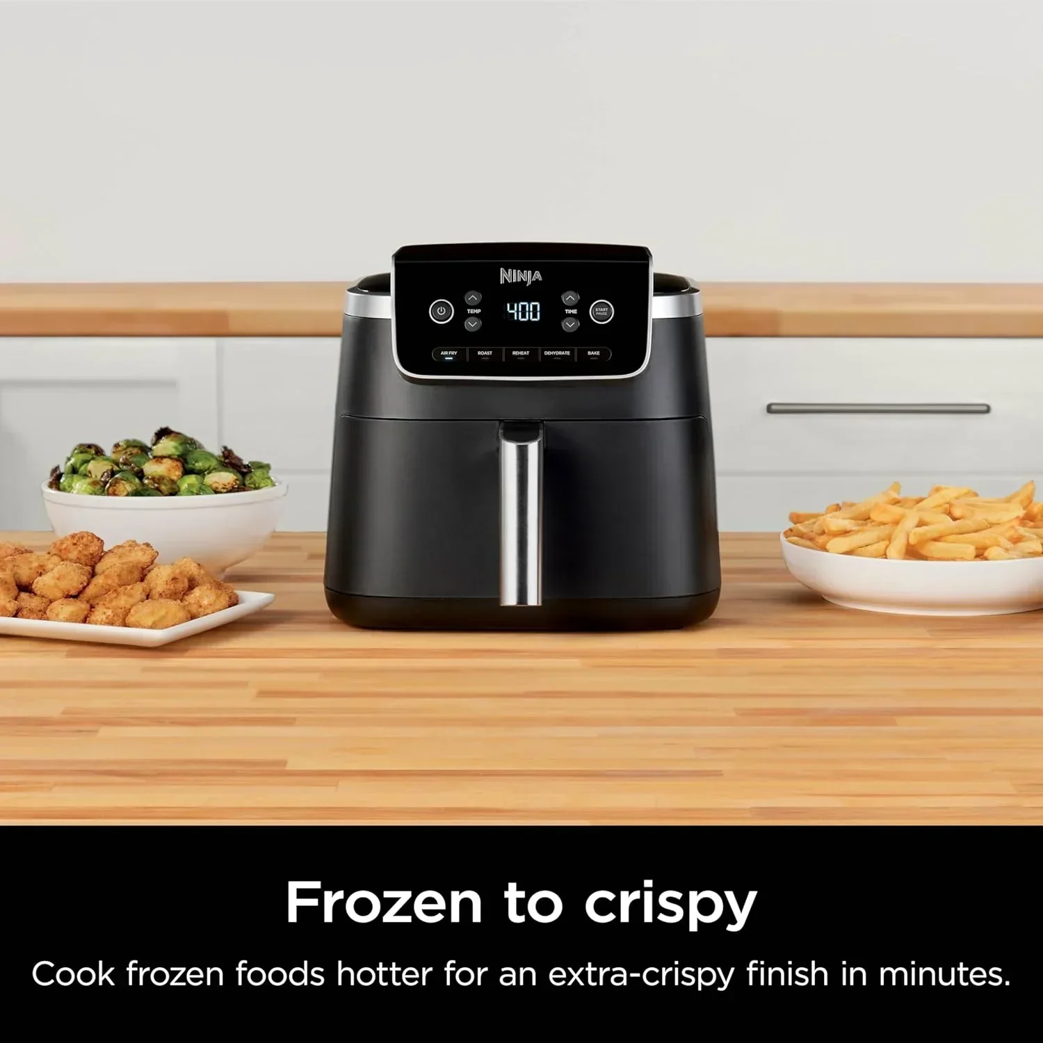 Ninja Air Fryer Pro 5-quart 4-in-1 air fryer that air fries bakes reheats and dehydrates
