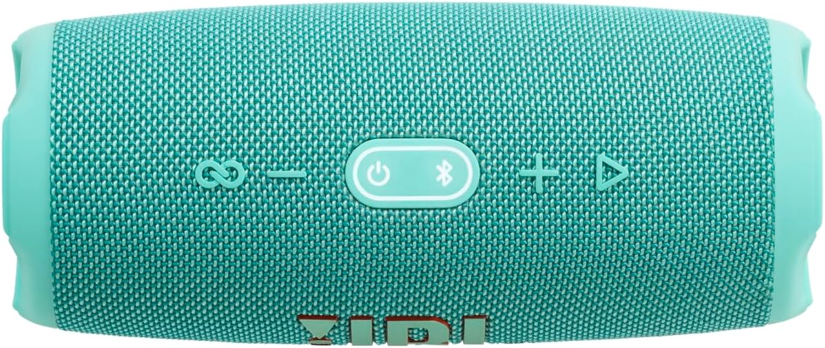 JBL Charge 5 Bluetooth-Lautsprecher in Schwarz �C Wasserfeste, portable Boombox mit integrierter Powerbank �C Eine Akku-Ladung f��r bis zu 20 Stunden kabellosen Musikgenuss