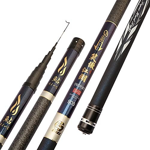 Angelrute,Angelset Hohe Carbon Fishing Rod Rod 8/9/10/12/12.12.11.11.11.11.11.11.11.12.11.11.12.12.12.12.12/11/11/12/15 Meter langer Abschnitt ultralicht ultra-harter Angelrutenköderstange(12m)