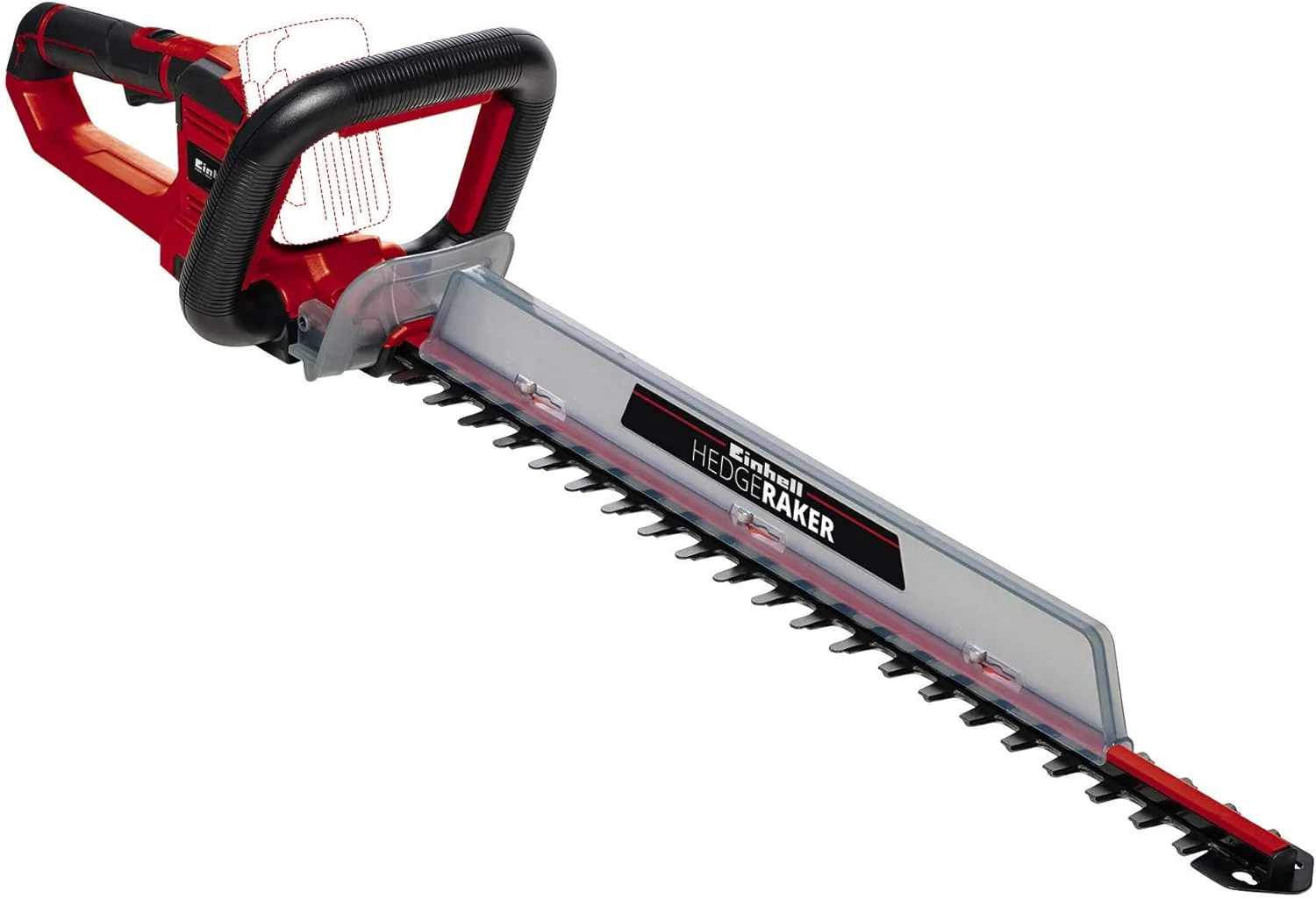Einhell Accu heggenschaar GE-CH 18/60 Li-Solo Power X-Change (18 V, 60 cm zwaardlengte, 22 mm tandafstand, draaibare handgreep, incl. snoeiafvalvanger, zonder accu)