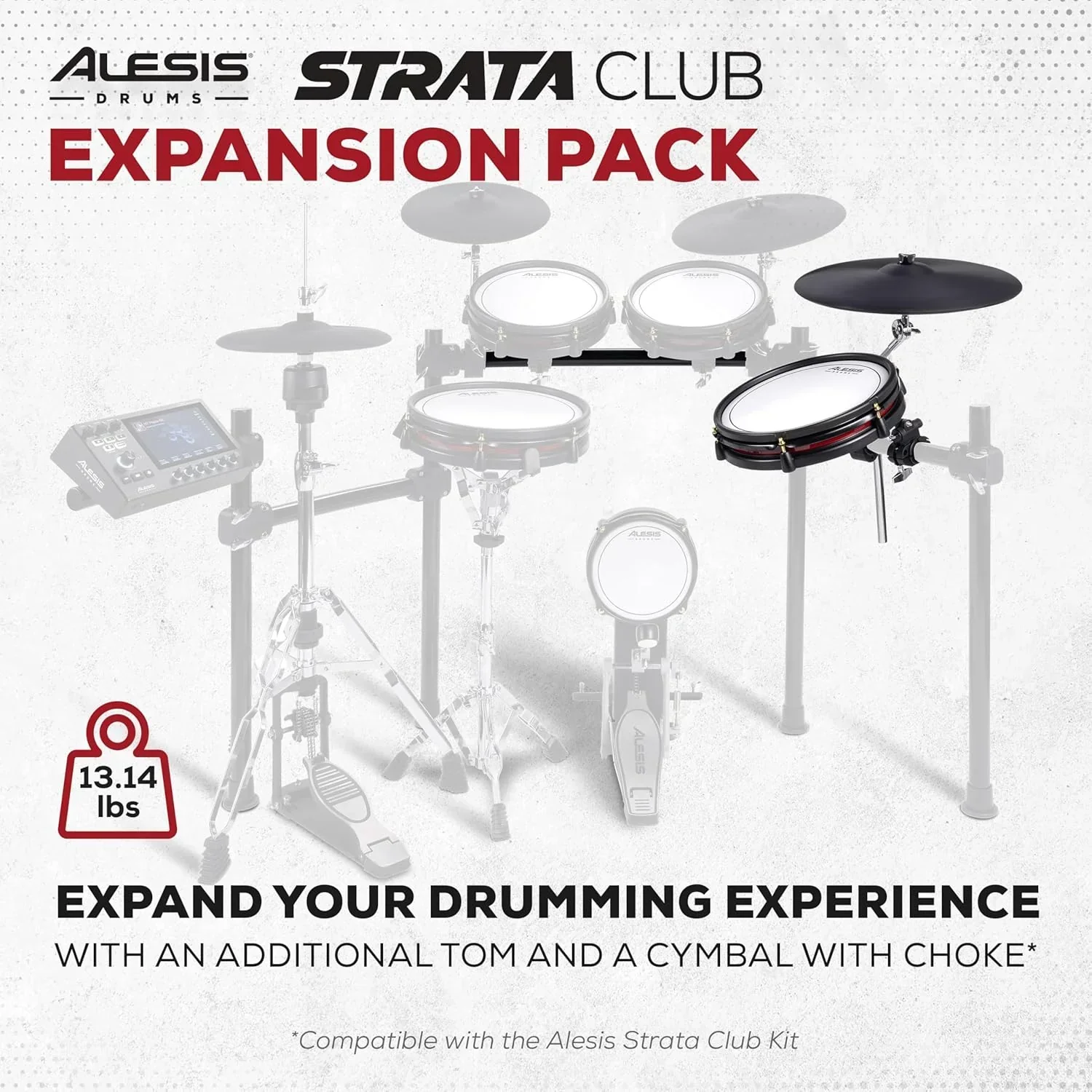Alison Strata Prime Electronic Drum Set with Touch Screen Dual Area Grid Head