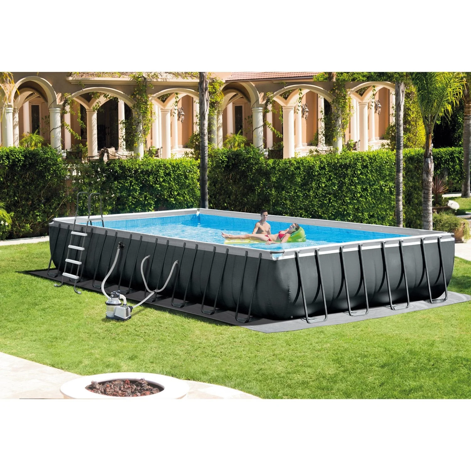 32' x 16' x 52 Rectangular Ultra XTR Frame Swimming Pool w/ Pump