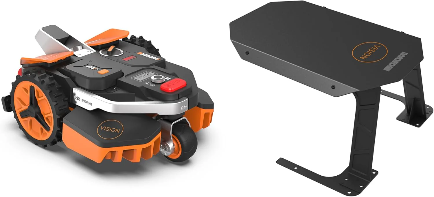 WORX Landroid M WR141E robotmaaier/accugrasmaaier voor kleine tuinen tot 500 m2/zelfrijdende grasmaaier voor een nette gazonsnit, veelkleurig