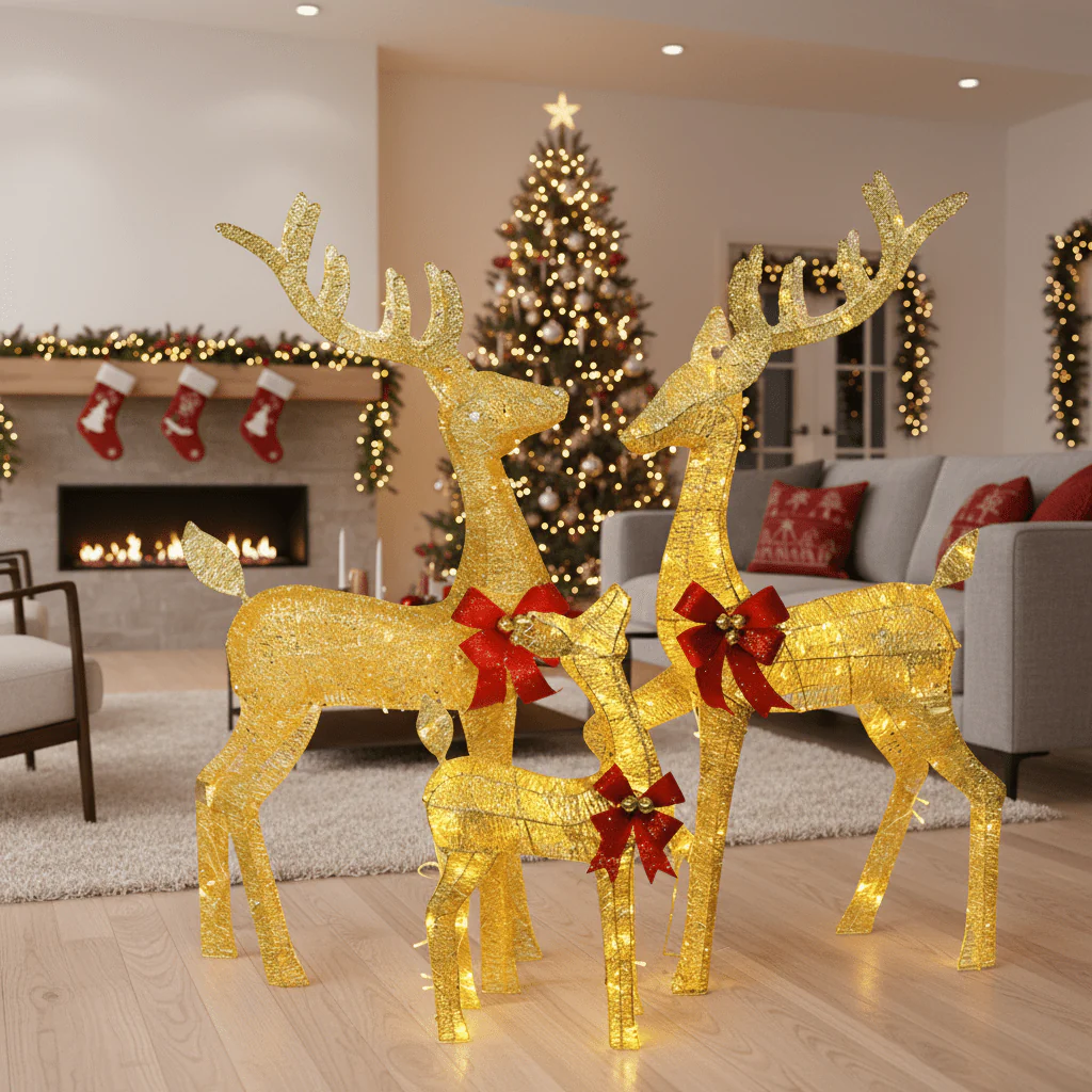 SHINEHOOVES – Decoratieve LED-Rendierfiguren voor Binnen- en Tuindecoratie