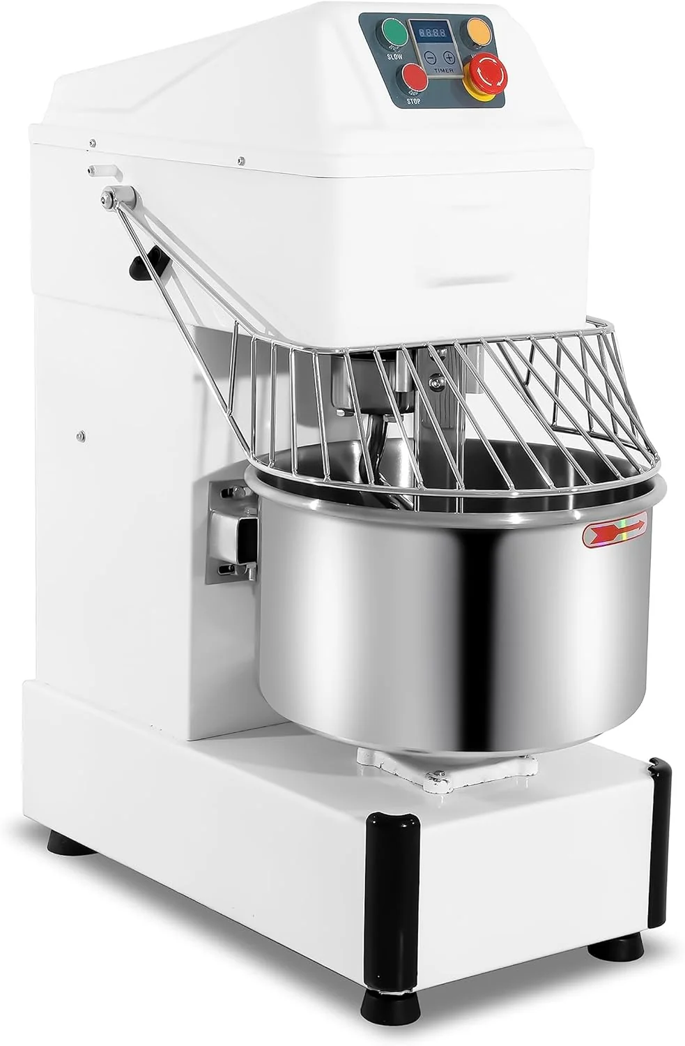 MBH - Amasadora industrial de 20 litros para panadería, pastelería y hostelería. Batidora amasadora espiral profesional para hacer masa de pan y pizza.