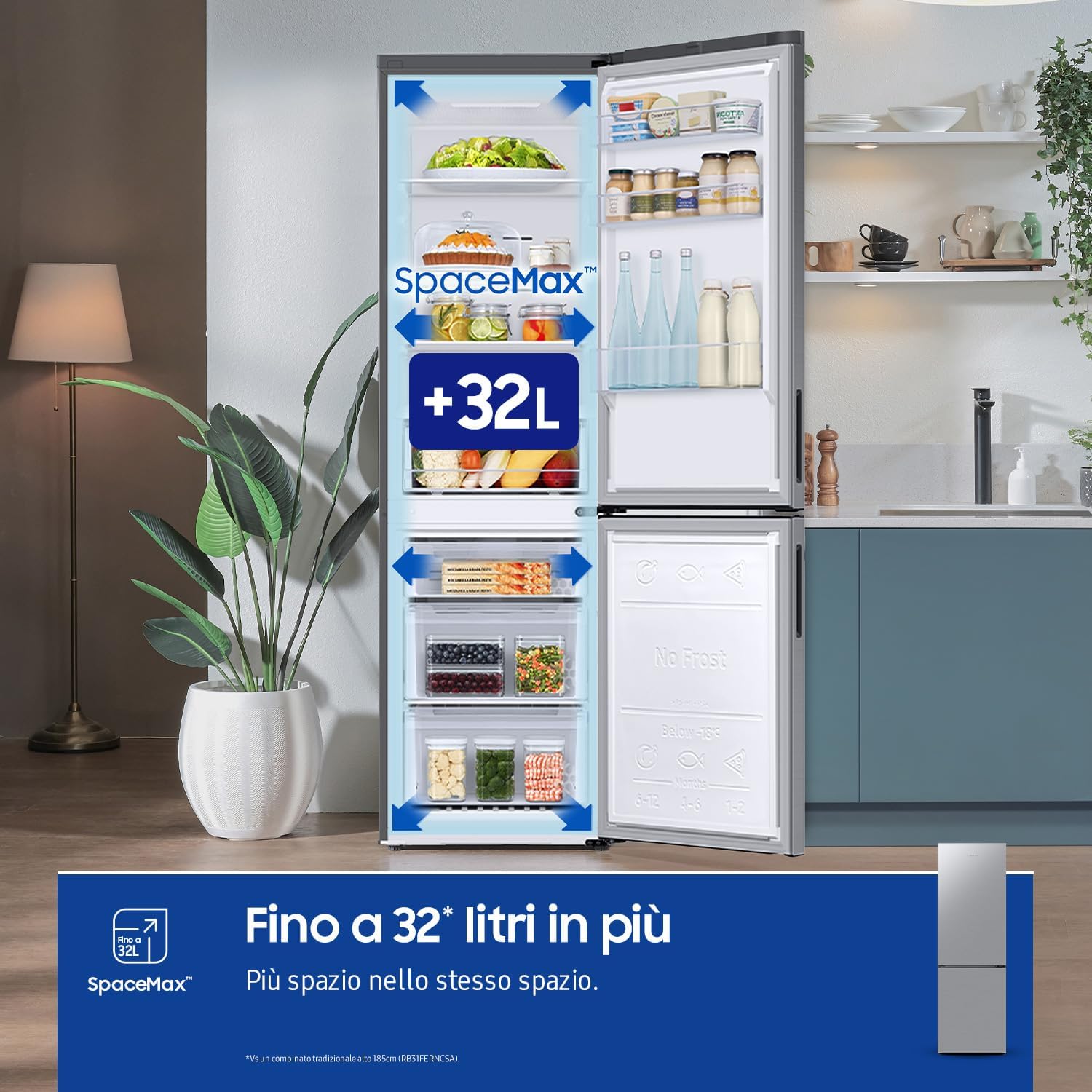 SAMSUNG Réfrigérateur congélateur bas RB33B610ESA