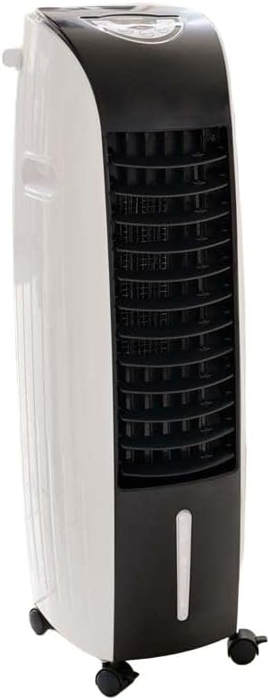 BIGBEN Luftkühler 60 W, Tank 6 l – Mobile Klimaanlage ohne Abfluss – Säulenventilator mit Fernbedienung und Timer – AIRC01