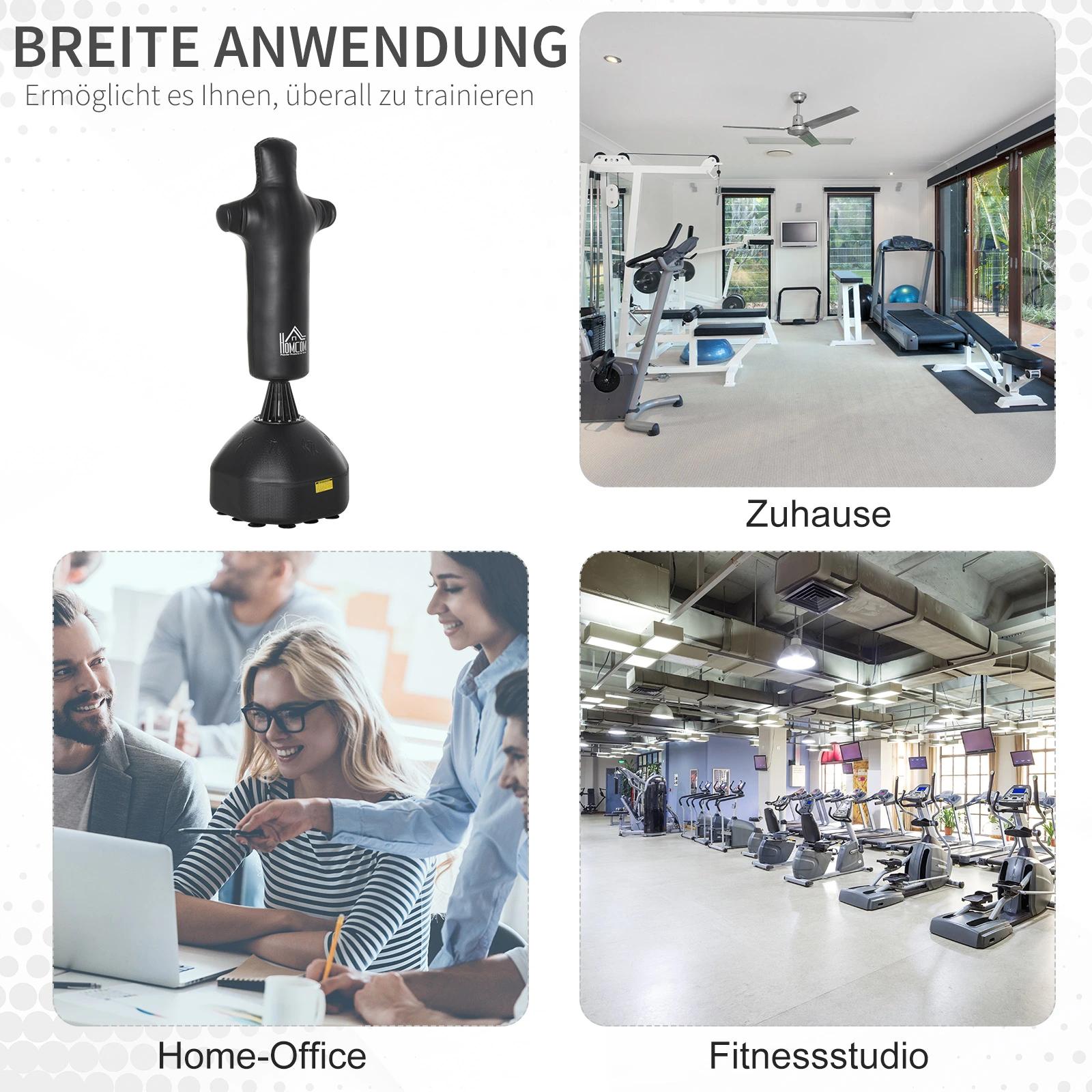 staande bokszak boksdummy bokstraining
