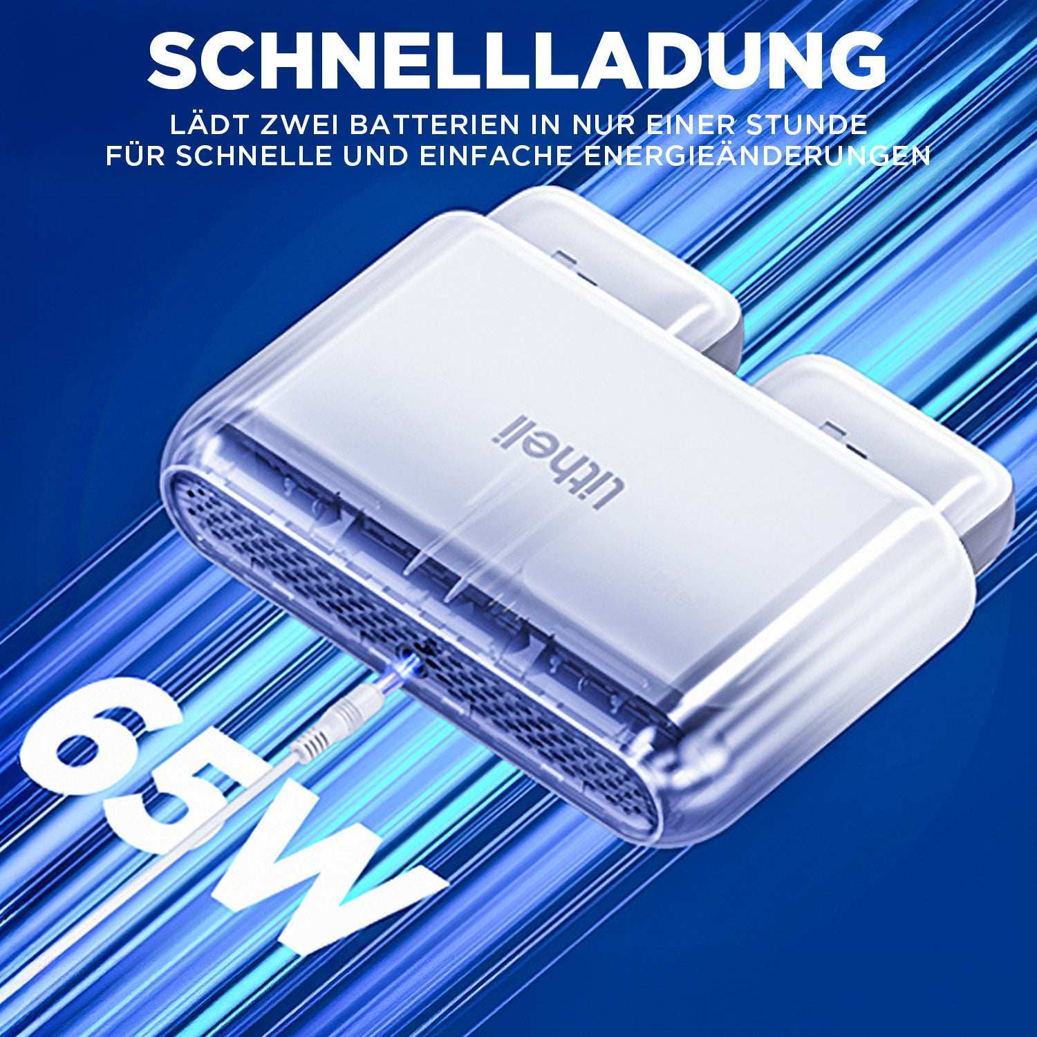 Handy+ U20 2 * 20V 37 cm Draadloze Grasmaaier | Inclusief 2 * 4,0 Ah SE-accu��s | Moeiteloos maaien van gazons tot 300 m2