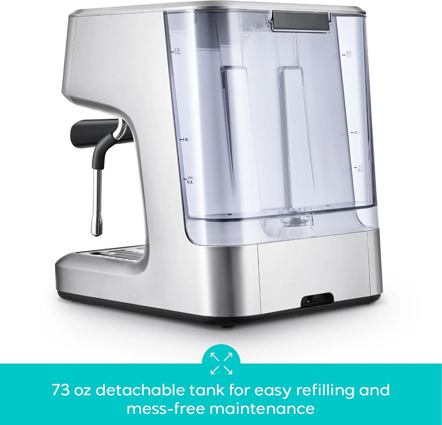 CASABREWS Ultra Espresso Machine with LCD Display, Espresso Maker with Powerful Milk Frother