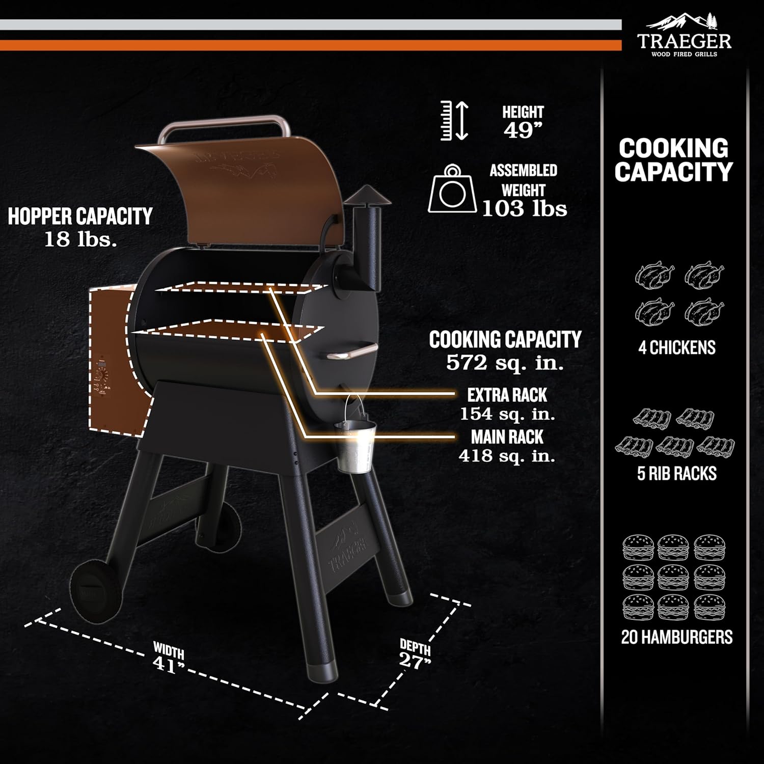Grills Pro 22 Wood Pellet Grill & Smoker Combo