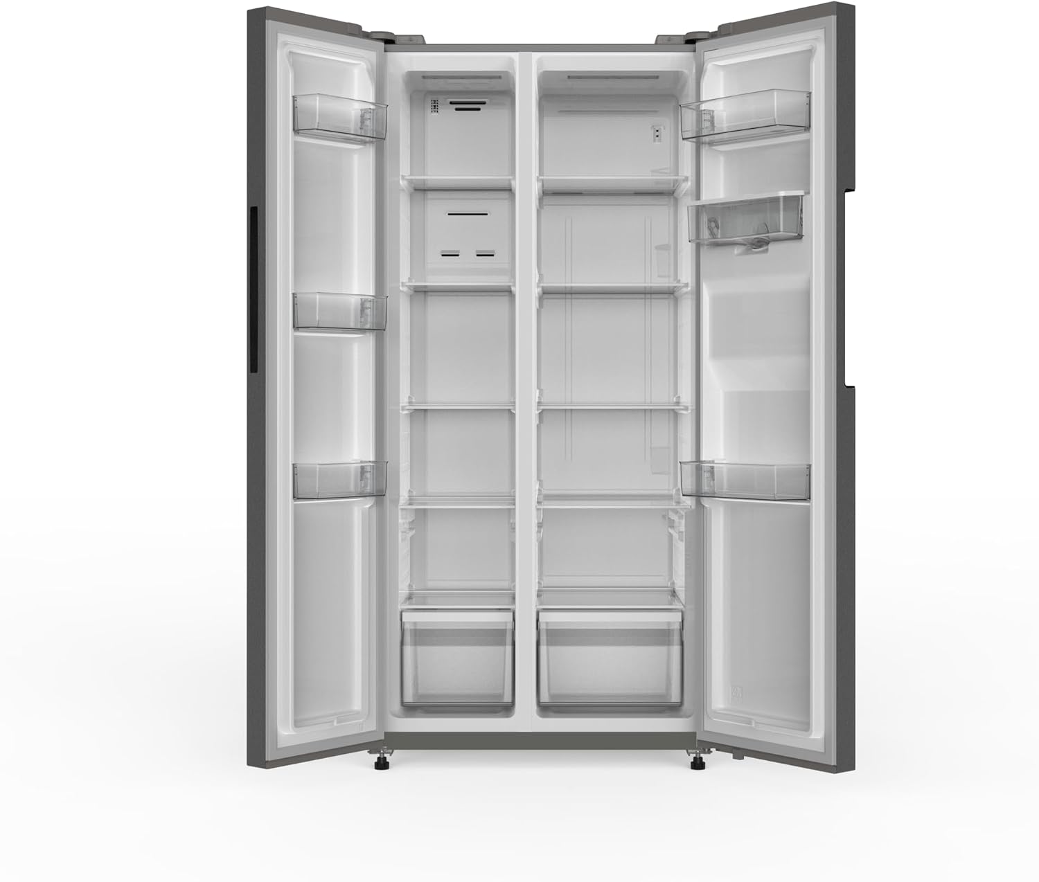 PKM SBS490NFWDIXJ Kühl-Gefrierkombination | Side by Side | 276 Liter Kühlen | 168 Liter Gefrieren | Energieeffizienzklasse E | Schnellgefrieren Modus | NoFrost | Display | Touch Control |Wasserspender