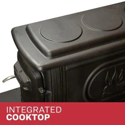 2025 900 square feet EPA-exempt cast iron stove