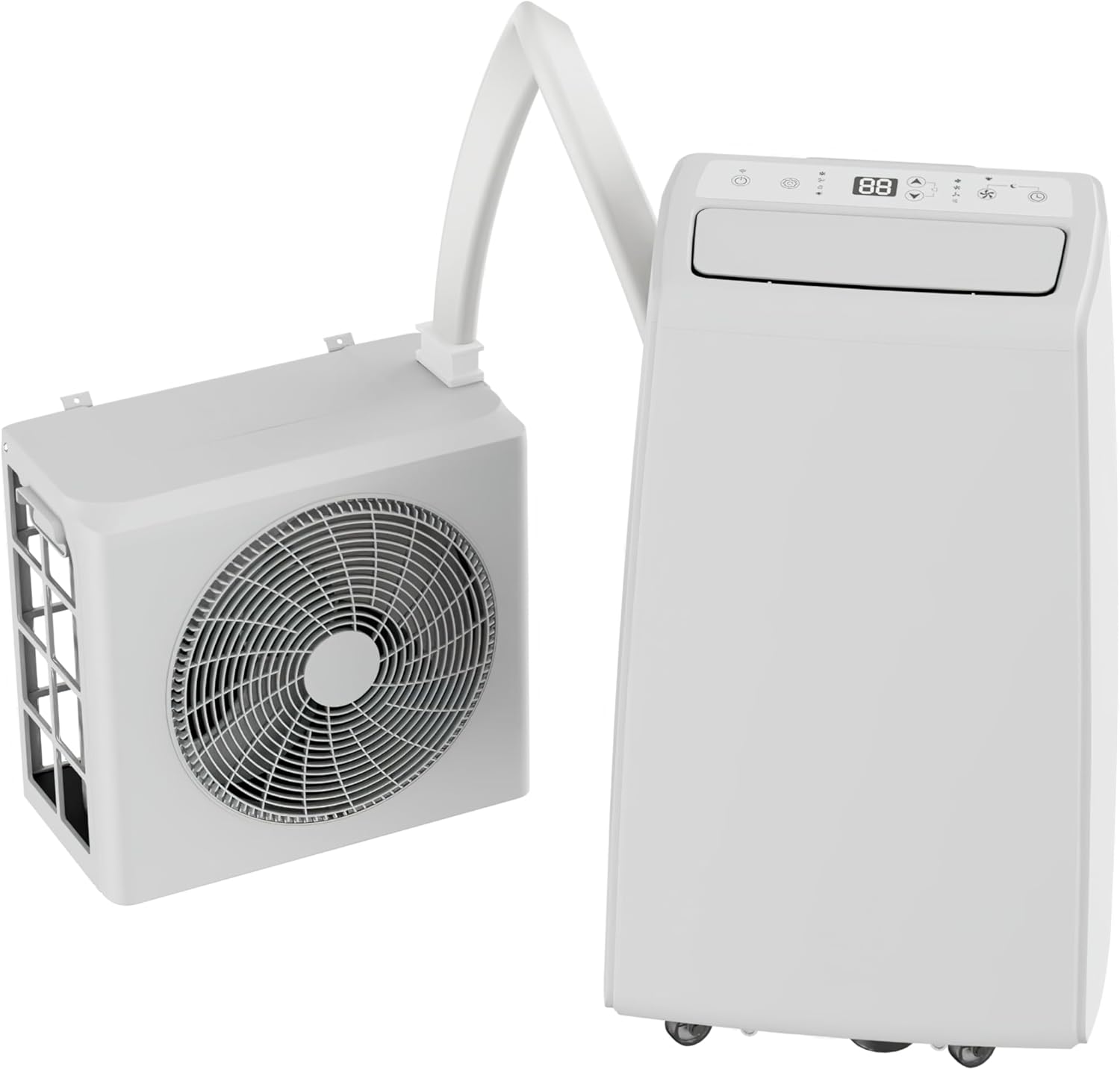 mobile Split Klimaanlage Klimagerät mit WiFi 12.000BTU
