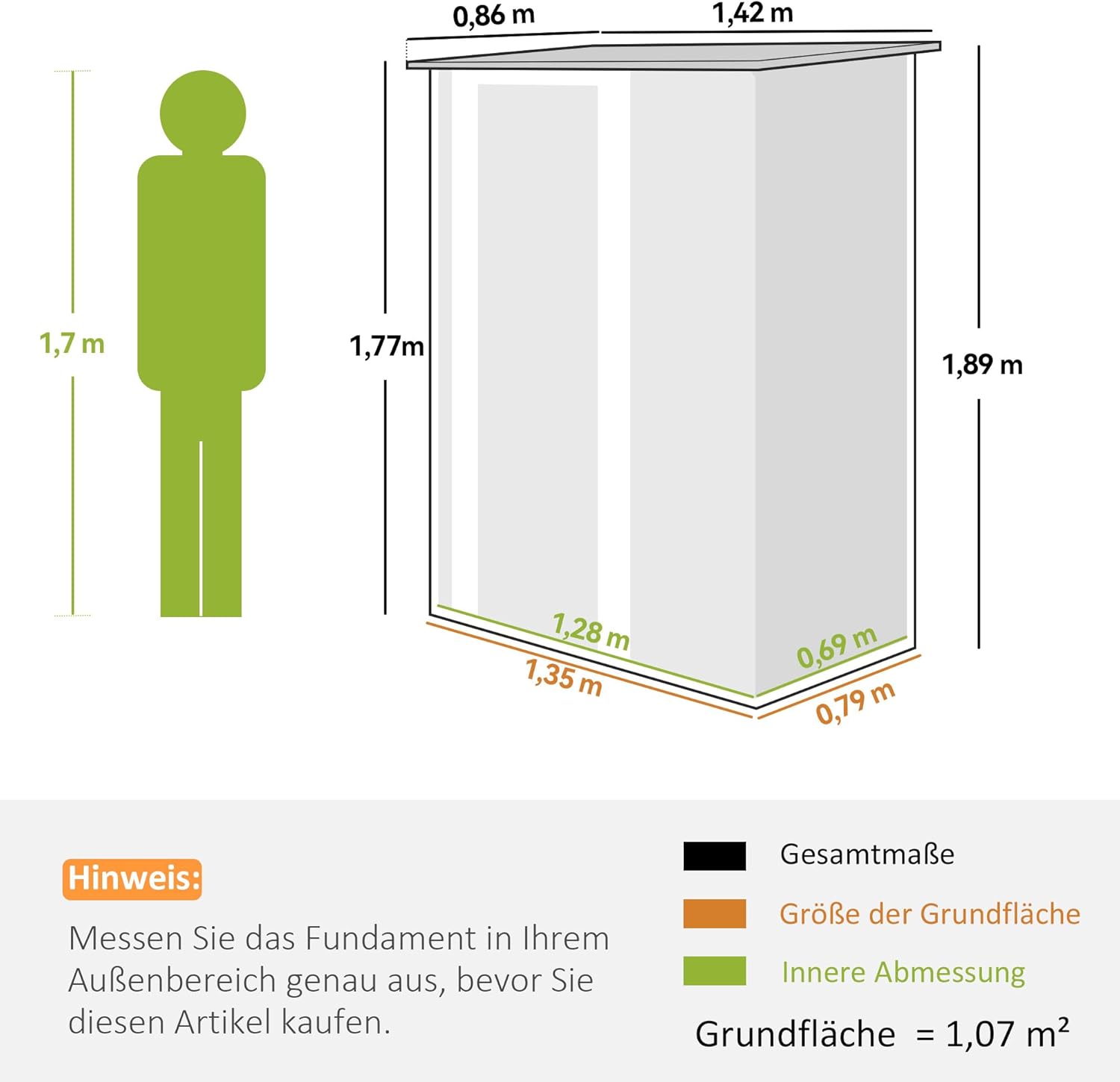 Outsunny Metall Gerätehaus 1,07 m² 142 x 86 x 189 cm Geräteschuppen mit Pultdach Abschließbarer Tür, wetterfest Gartenhaus Outdoor Garten Schuppen für Hinterhof Außenbereich Dunkelgrau