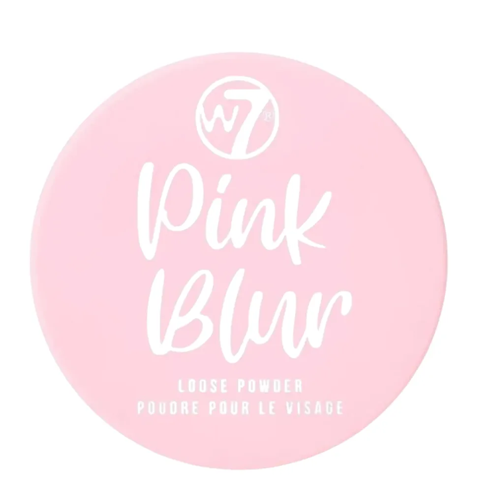 W7 Pink Blur Loose Powder Setting Brightening & Blurring Face Powder