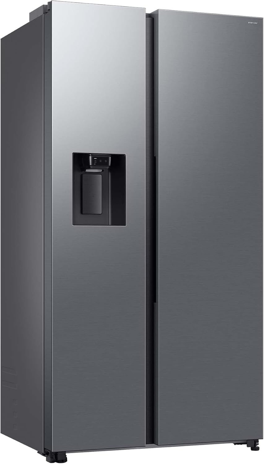 RS70F66KCTEF Side-by-Side Kühl-Gefrierkombination, AI Kühlschrank mit Gefrierfach, 178 cm, 634 l, Eis-/Wasserspender mit Festwasseranschluss, AI Energy Mode, Twin Cooling+, Edelstahl Look
