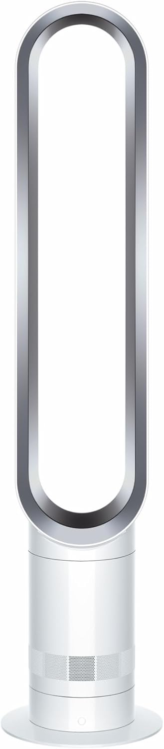 Coolᵀᴹ Turmventilator AM07 Air Multiplier™ Turmventilator, Leistungsstarker, bladeless Ventilator mit Air Multiplier™ Technologie (Weiß/Silber)