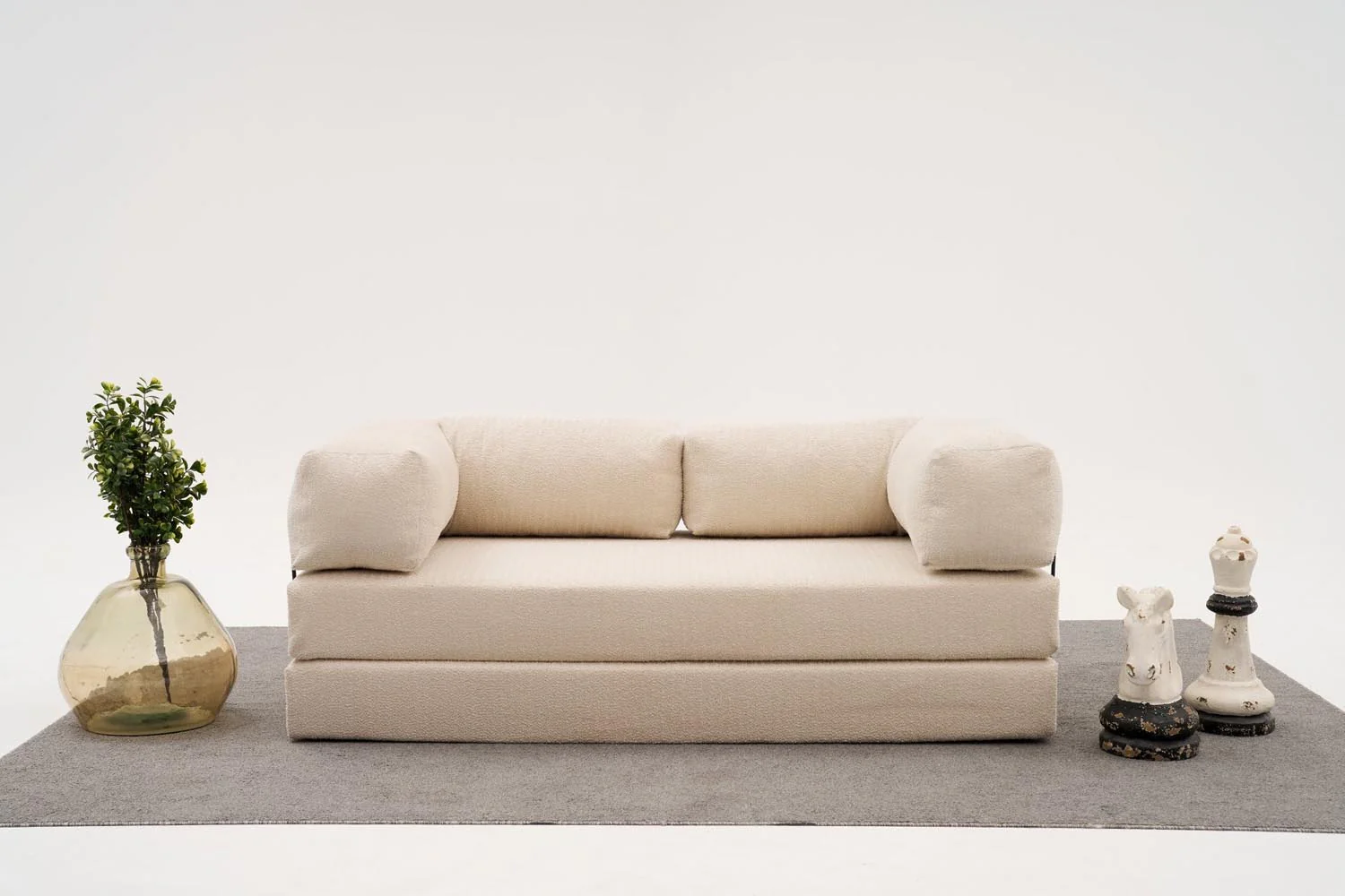 Comfort 3er Sofa - Sahne