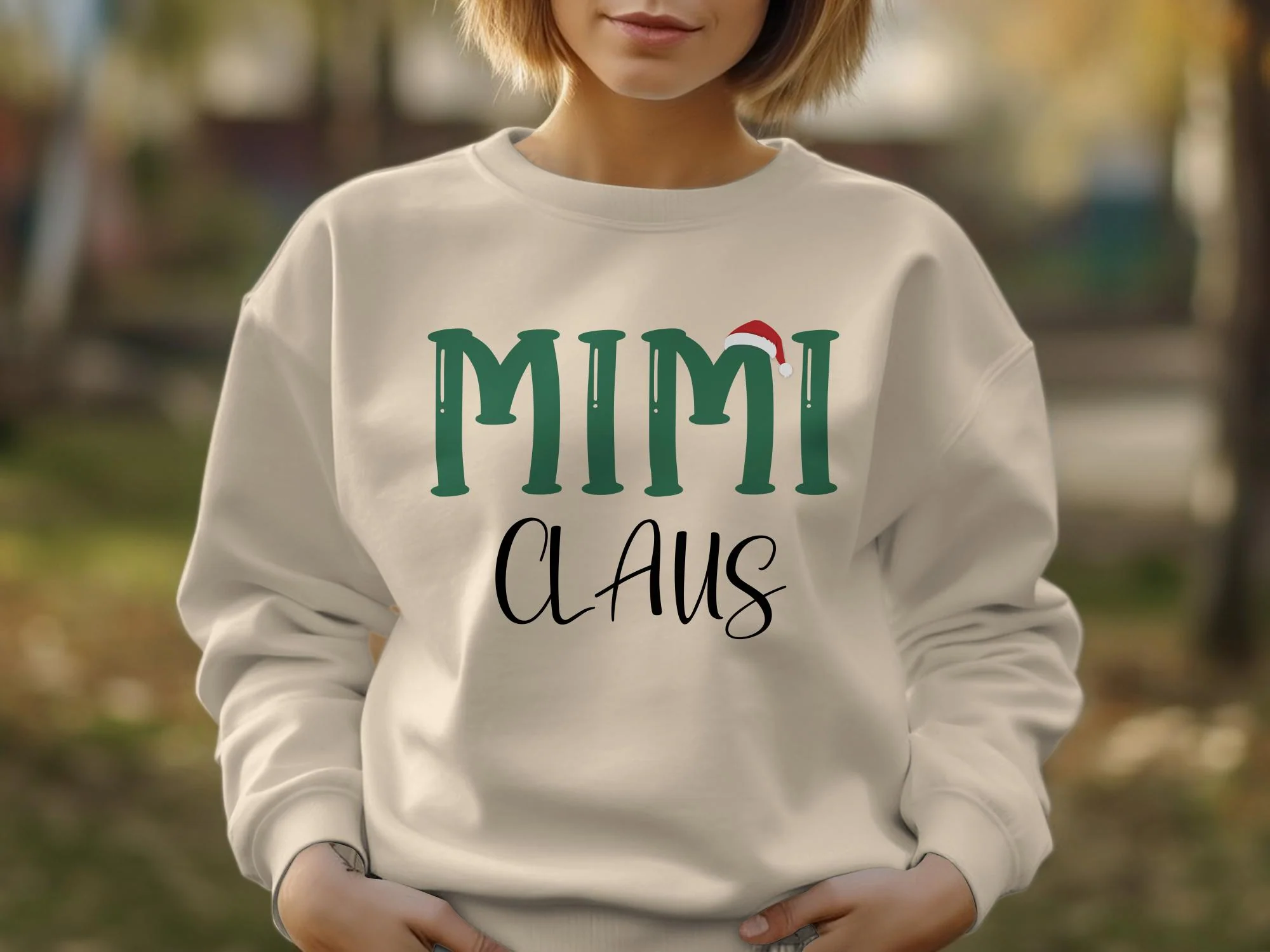 Mimi Claus Sweatshirt, Christmas Grandma Claus Comfort Colors shirt