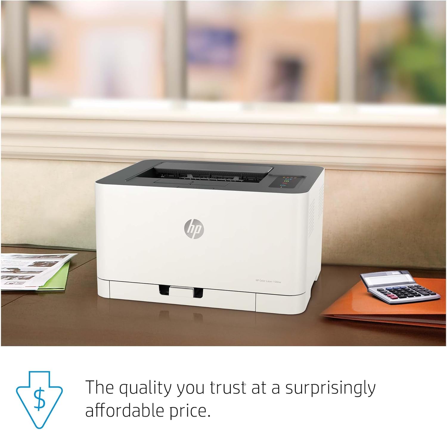 HP Color Laser 150nw Farb-Laserdrucker (Drucker, USB, LAN, WLAN),weiß-grau