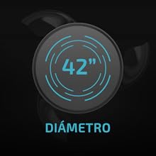 Ventilador de techo lámpara climatización frescor 3 aspas retráctiles con luz 42 pulgadas blanco