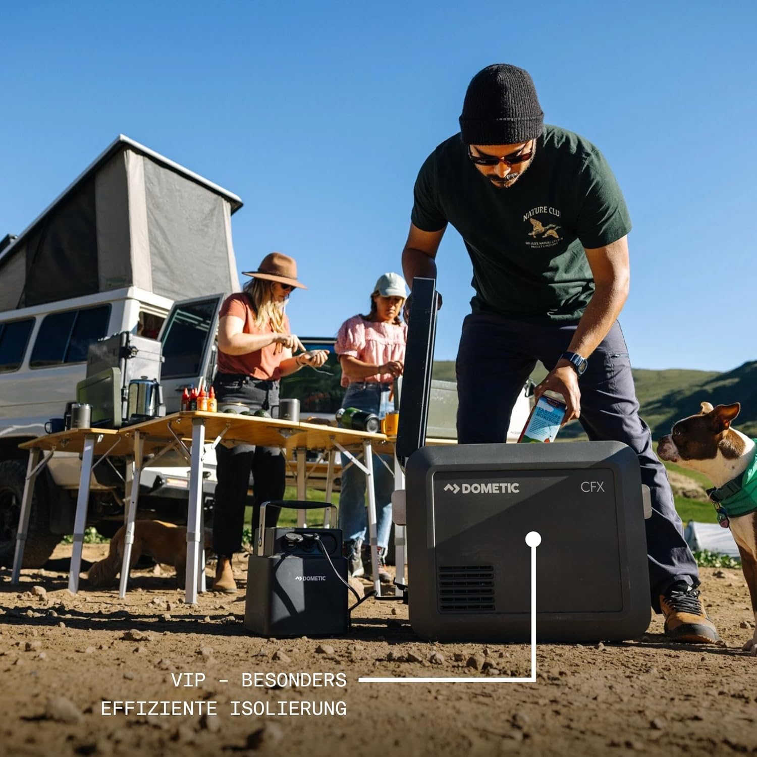 DOMETIC CFX5 25 - Tragbare Kompressor Kühlbox 25L - 12/24V 240V - Elektrische Kühlbox, Gefrierbox Auto - Mini-Kühlschrank für Lkw, Boot, Reisemobil