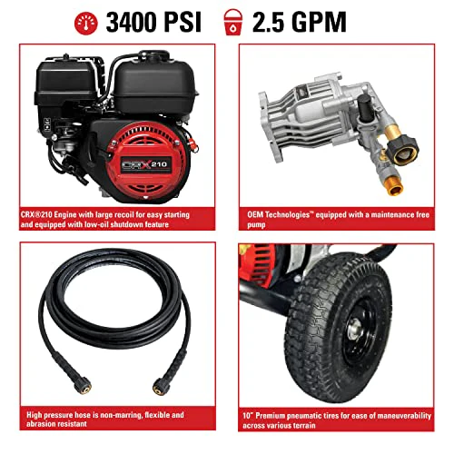 Cleaning CM61083 Clean Machine 3400 PSI Gas Pressure Washer