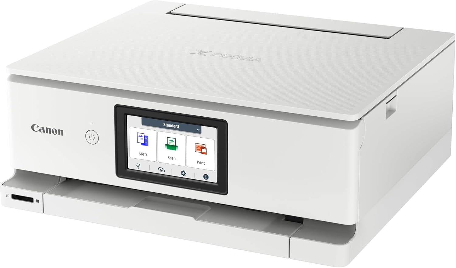 Canon PIXMA TS8750 Multifunktionsdrucker 3in1 (Tintenstrahl,Drucken, Kopieren, Scannen, A4, 10,8 cm Touch LCD, WLAN, Duplexdruck, 2 Papierzuführungen, 2 x 100 Blatt, 6 Separate Tinten) schwarz