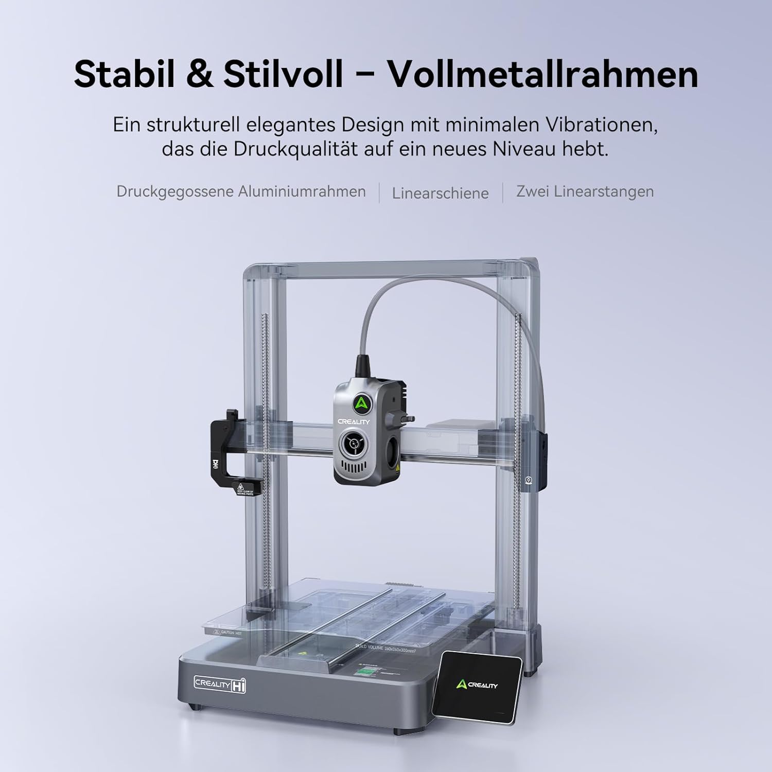 Creality K2 Plus Combo 3D-Drucker, 16-Farben Multimaterial-Druck, 350³mm XXL-Bauraum, Servo-Direktantrieb, Dual-KI-Kameras, Ultra-Leise