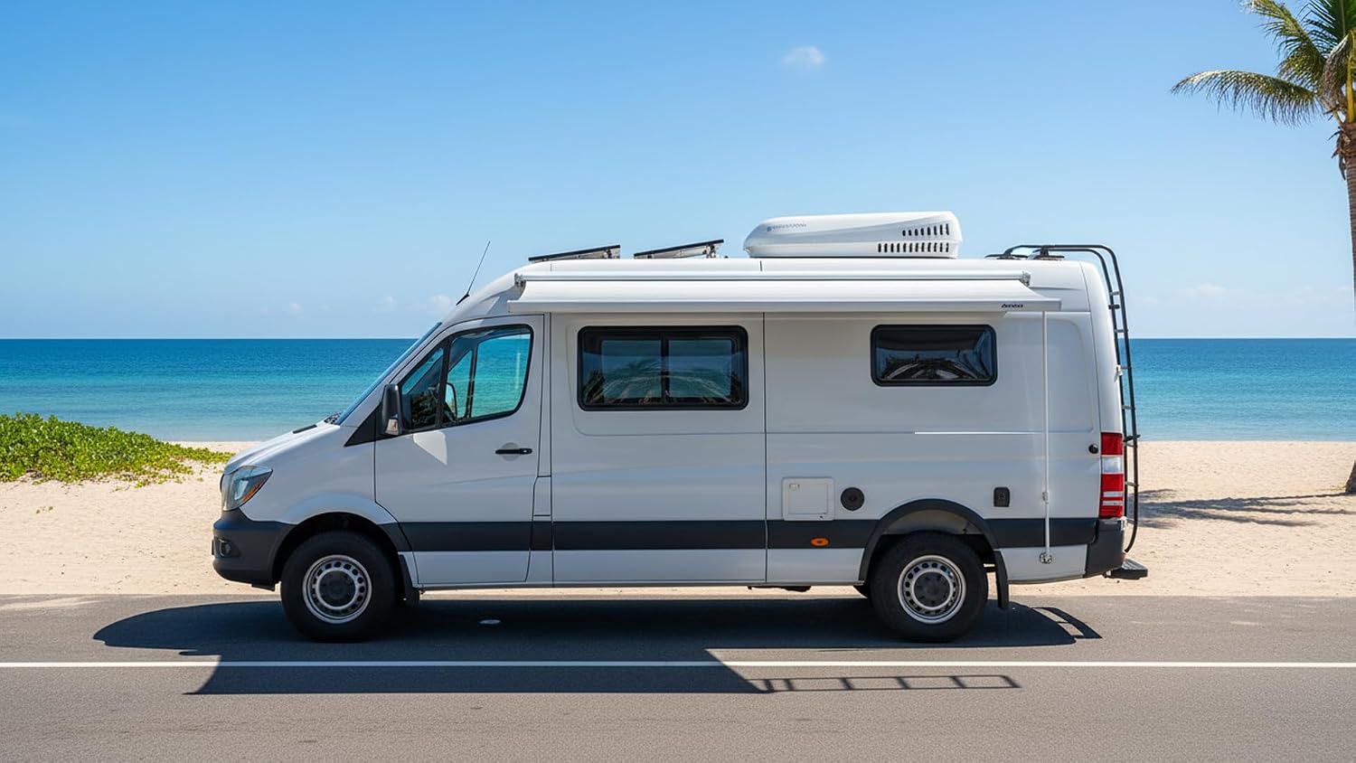 Belaire 2000K Klimaanlage 2,0kW – Reverse-Zyklus, 230V – Kompakte Wohnmobil-Klimaanlage für Van, Camper, Caravan, leise & energieeffizient