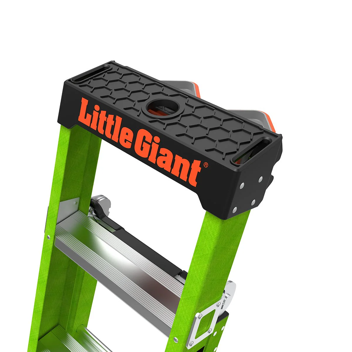 Little Giant KING KOMBO? Professionele 6 Voet Glasvezel 3-in-1 Ladder, Capaciteit 375 lbs