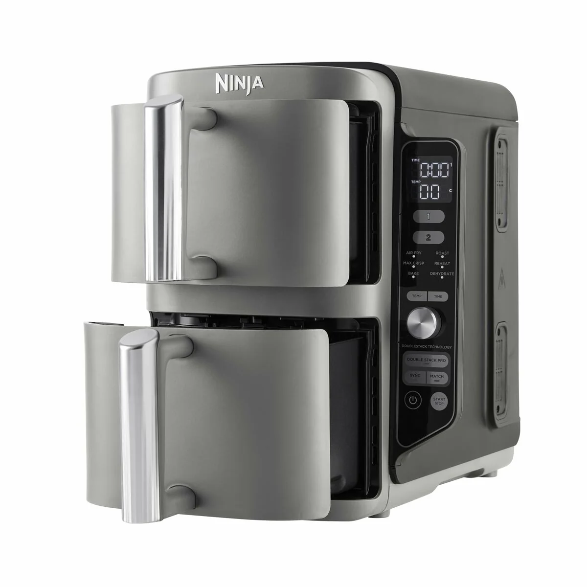 NINJA SL400EU Friggitrice ad aria – Nero-Grigio, 2470 W, capacità di 9,5 L