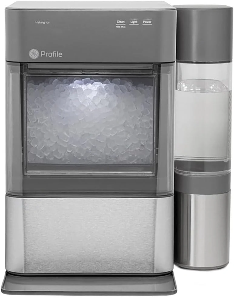 GE Profile Opal 2.0 XL with 1 Gallon Tank. Chewable Crunchable Countertop Nugget Ice Maker. Scoop included. 38 lbs in 24 hours. Pellet Ice Machine with WiFi & Smart Connected. Stainless Steel
