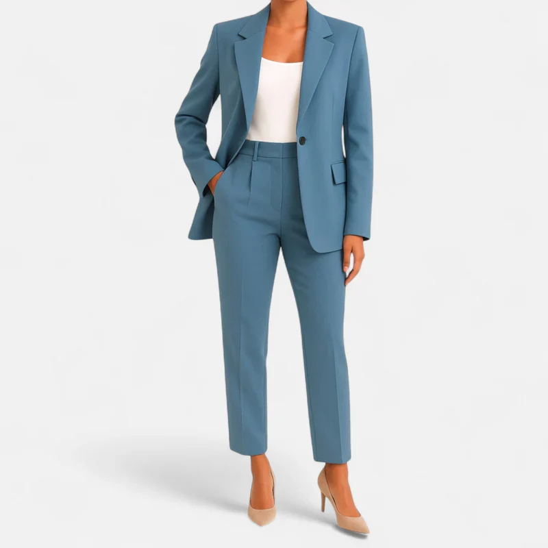 Elegantes Damen-Hosenanzug-Set mit Blazer und Hose