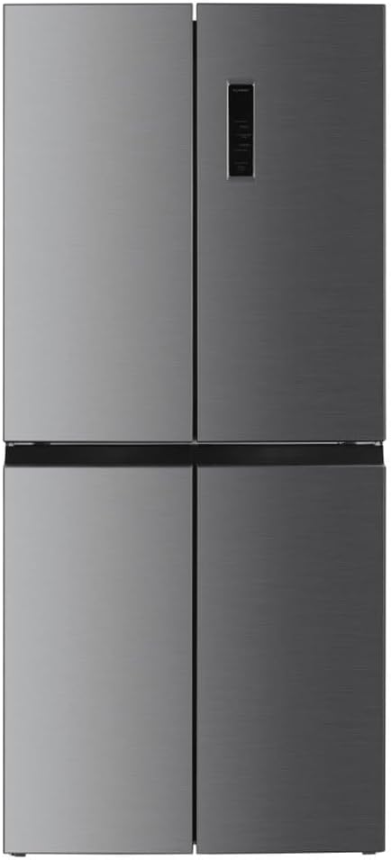 Beko GNO46623MXPN Side-by-Side, Kühlschrank, Gefrierschrank, 466 l Gesamtvolumen, 291 Liter Kühlbereich, 175 Liter Gefrierbereich, Multifunktionsdisplay, HarvestFresh, 18 l Chiller-Zone, Edelstahl
