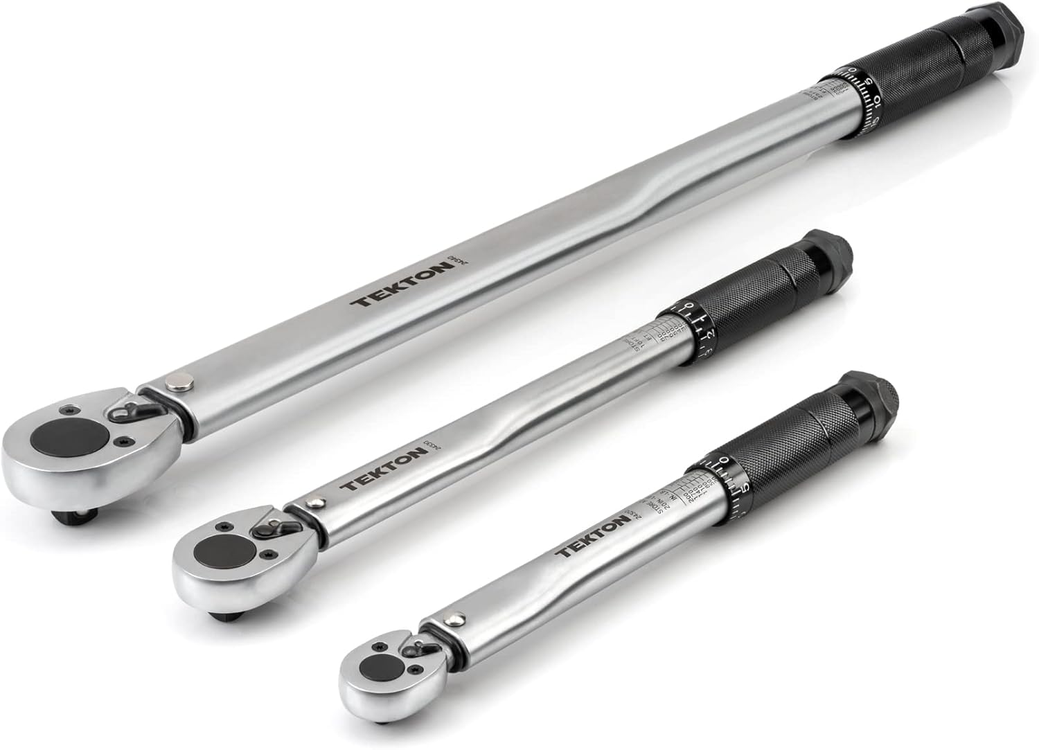 TEKTON Torque Wrench Set 1/4 3/8 1/2 Inch Micrometer 3-Piece
