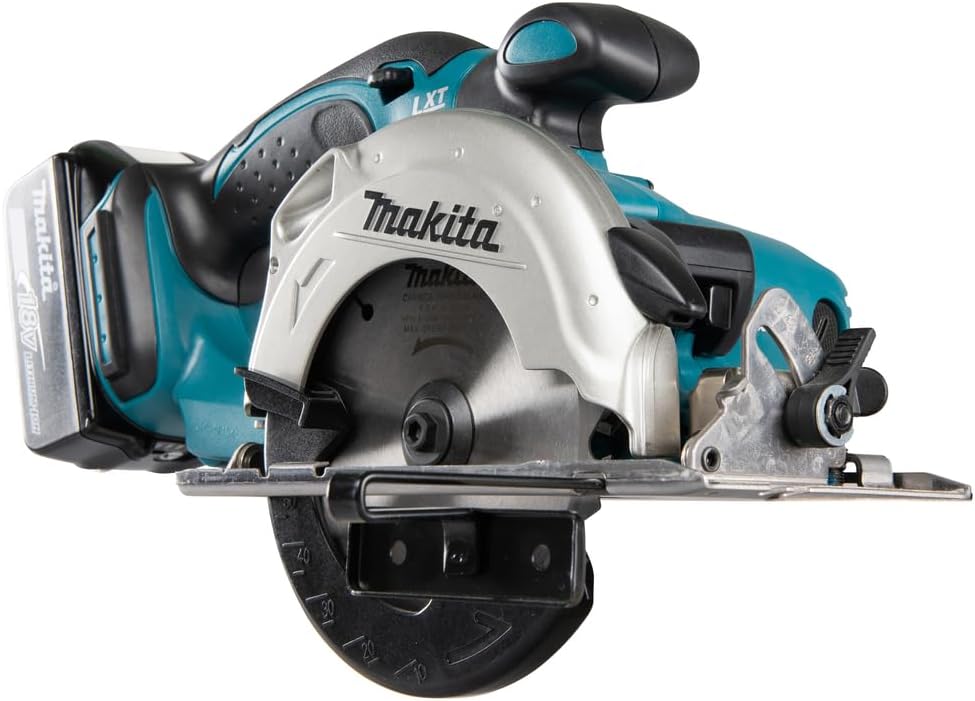 Makita Akku-Handkreissäge 51 mm, (18 V/5 Ah, 2 Akkus und Ladegerät im Makpac), DSS501RTJ, Schwarz, Blau