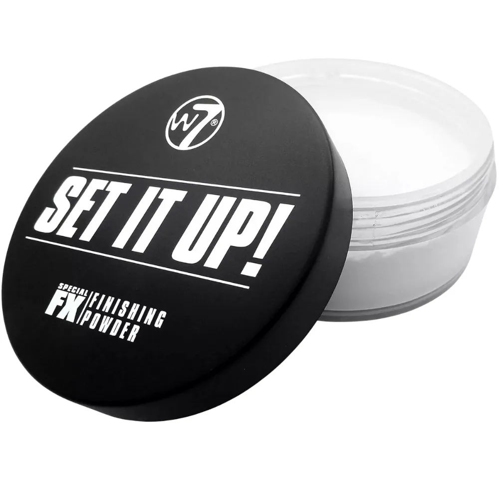 W7 Set It Up Loose Setting Powder - Translucent Blurring Powder for All Skin Tones