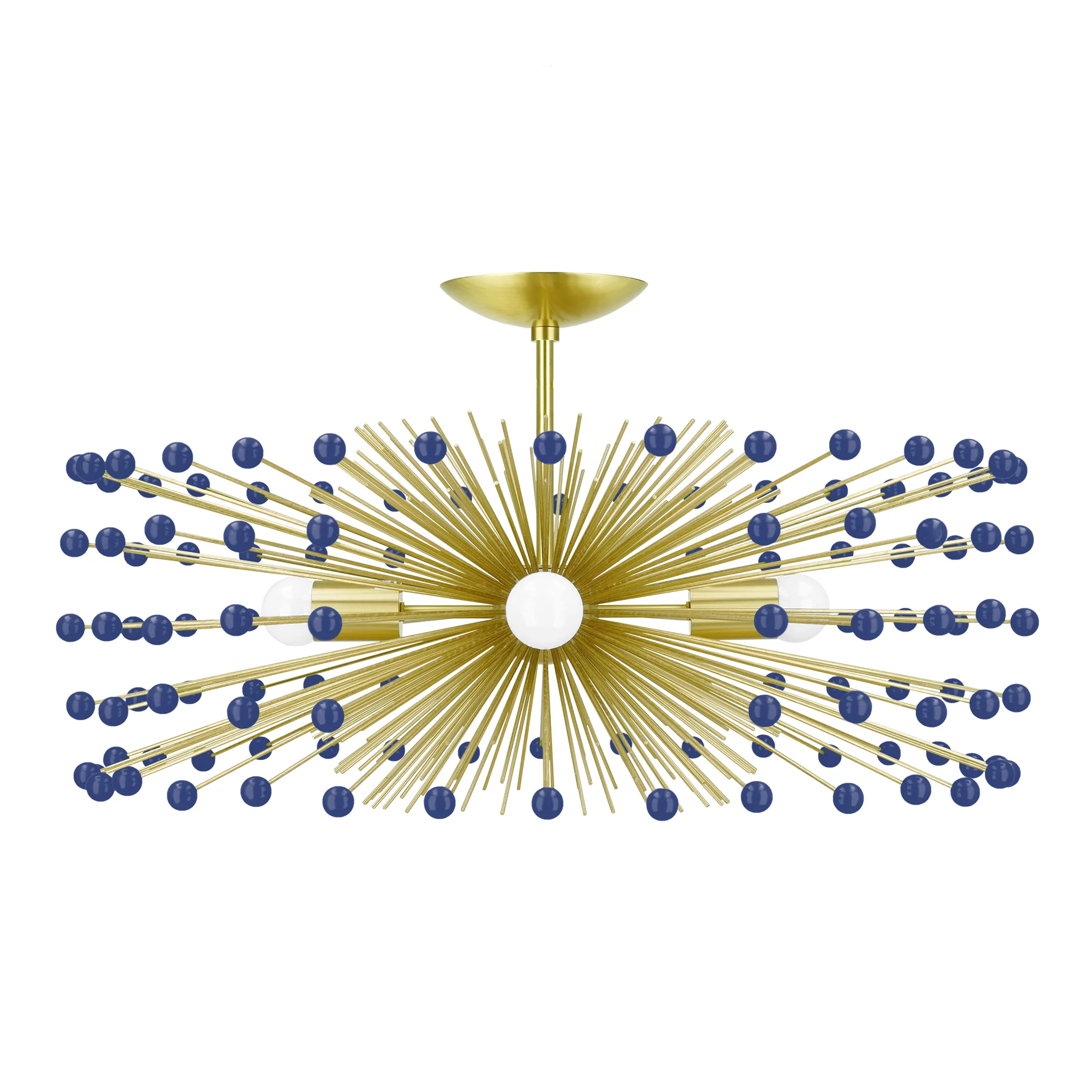 Color Beaded Urchin Flush Mount 27