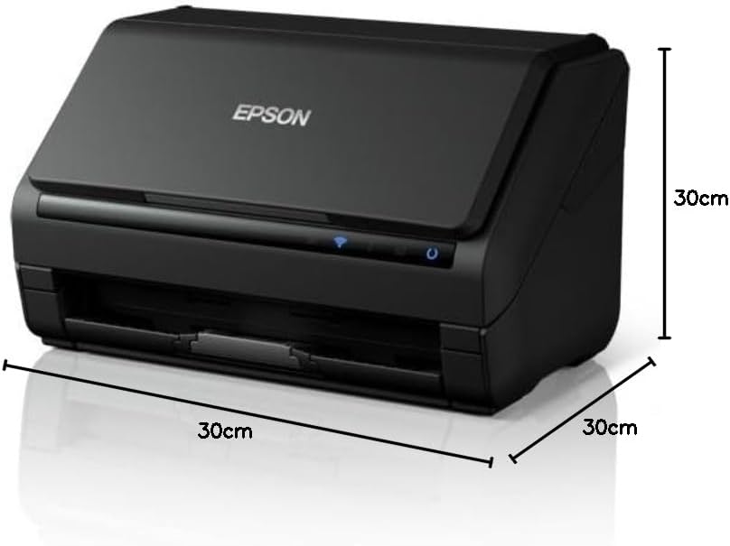 Epson WorkForce ES-580W Scanner, Dokumentenscanner (scannt ohne PC, 35 Seiten bzw. 70 Bildern pro Minute, bis DIN A4, beidseitiger Scan in einem Durchgang, automatische Ausrichtung) One size