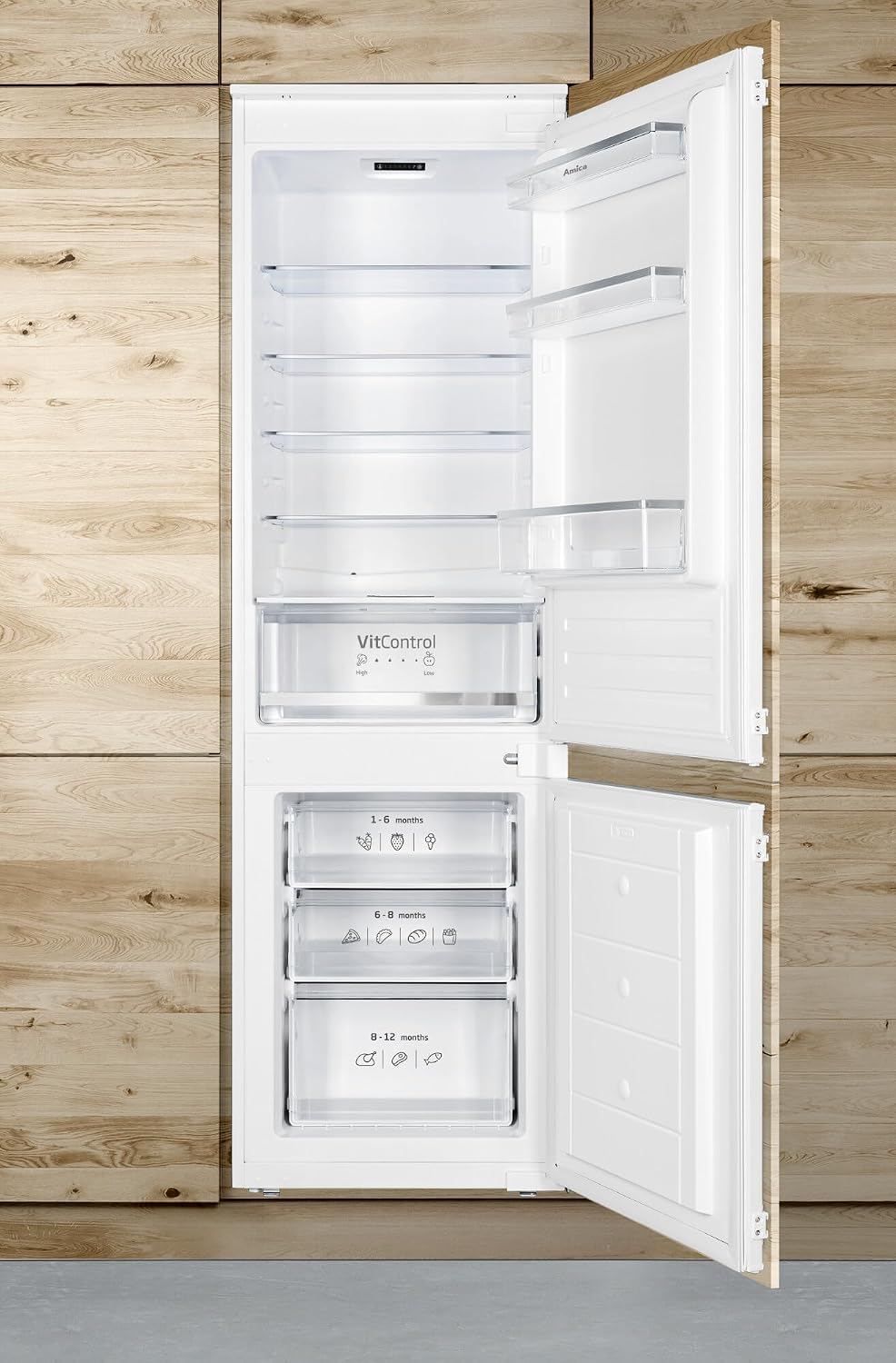 Amica Einbau Kühl-Gefrierkombination 177er Nische 270 Liter Schlepptür-Technik Inverter Kompressor