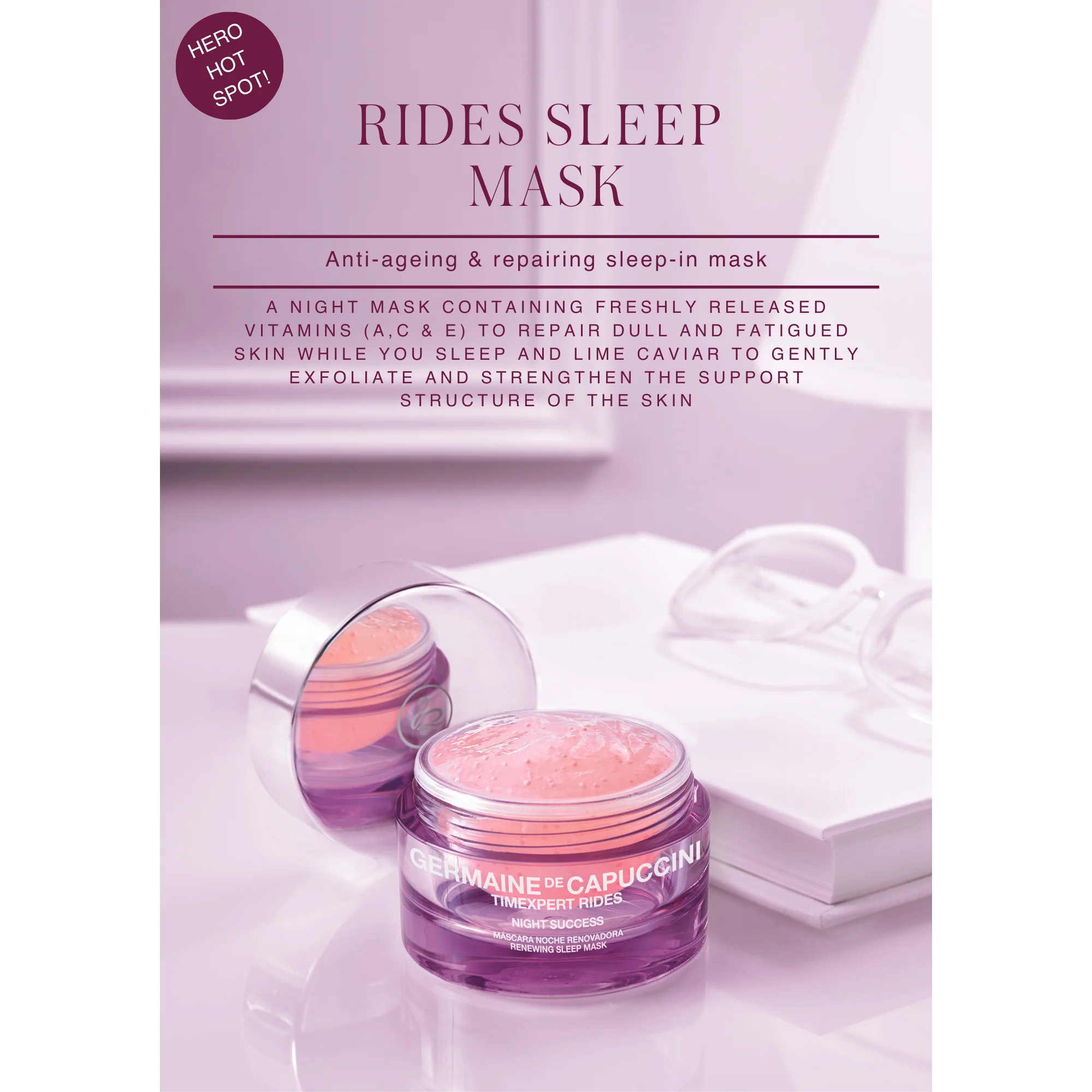 Hero Rides Sleeping Mask Poster (A4)