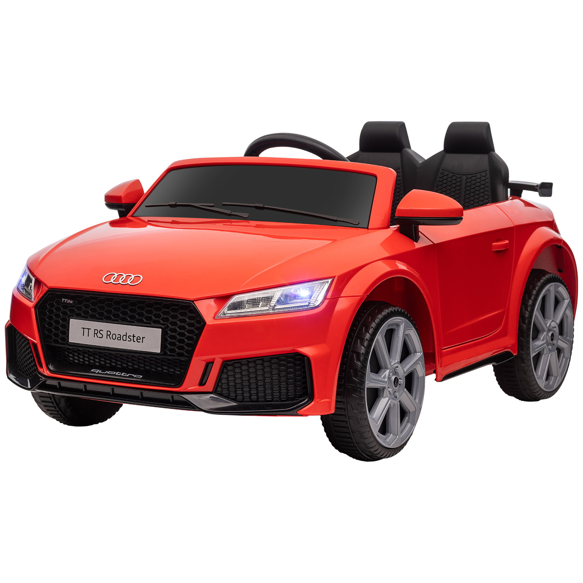 ? kindervoertuig elektrische auto Audi TT RS afstandsbediening MP3 3-8 jaar PP rood 103 x 63 x 44 cm | Aosom.de